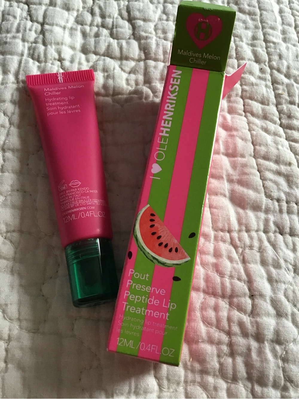 New Ole Henriksen Maldives Melon Chiller Hydrating Lip Treatment